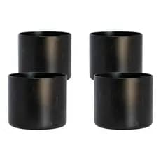 🛠️ Kit com 4 Ponteira Protetora para Pé de Mesa Tubular 3 Polegadas – Antiferrugem | Branco ou Preto