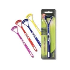 Raspador de Língua - escova higienizadora para limpeza da língua - dental - Green