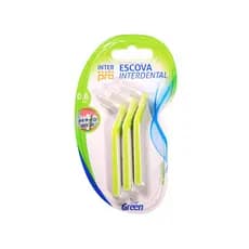 Escova Interdental InterPro Embalagem C/6 Unidades - Para Limpeza de Aparelho Ortodôntico - Green
