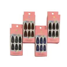 UNHAS POSTIÇAS STILETTO AUTOCOLANTE SABRINA SATO - KIT COM 24 PEÇAS