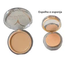 PÓ COMPACTO COM ESPELHO E ESPONJA PINK 21 CS4079