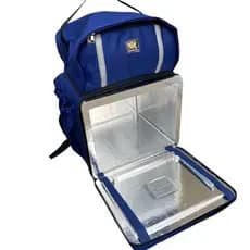 MOCHILA bag isobag  entregador térmica motoboy pizza lanche entregas isopor 45litros laminada