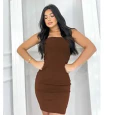 Vestido tomara que caia vestido tubinho anarruga com bojo Ana ruga tendência 2025