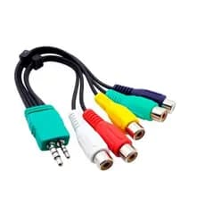 Adaptador Cabo Av Componente Tv Samsung Led Lcd P1 P2 5 Rca
