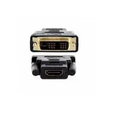 cabo Adaptador DVI macho para encaixe hdmi fêmea 18 pinos mais 1