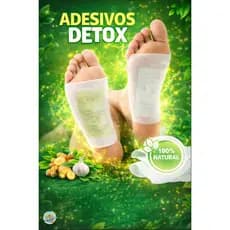 Kit 20 a 100 Adesivos Para Pés Alivio de Dores Eliminação de Odores Impurezas Toxinas Detox Natural