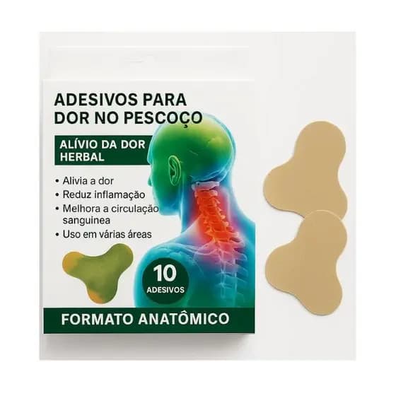 Adesivos Terapêuticos para Alívio de Dor nas Costas Joelhos Braços Lombar – 100% Natural
