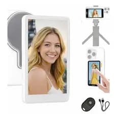 Tela Magnética Espelhamento Monitor Para Celular Sem Fio Uso da Camera Traseira Selfie Gravação