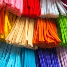 100 Unidades Hastes de Chenille para Artesanato Infantil e Criativo saara