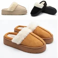 Pantufa Casual Feminino Sola Alta Antiderrapante Passeio Viagens Leve E Macia
