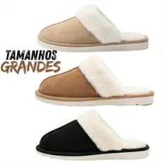 Pantufa Masculino E Feminino Forrado Tamanho Grande Antiderrapante