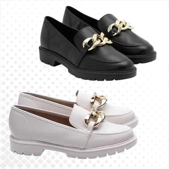 Mocassim Feminino Beira Rio Loafer Tratorado