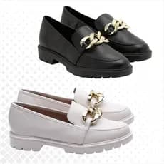 Mocassim Feminino Beira Rio Loafer Tratorado