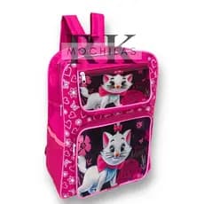 Mochila-Mochilete Média Infantil Menina Personagens minnie-frozen-marie-moana-princesinha sofia patrulha