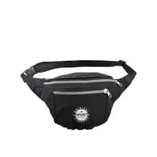 Pochete Bag De Cintura Em Nylon Tactel Leve 3 Divisórias Com Zíper Trator