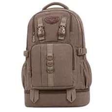 Kvn Mochila Expansiva De Lona Resistente Reforçada Para Trilhas Acampamento Viagens Dia A Dia