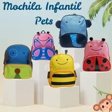 Mochila Infantil Pequena Zoo – Diversos Bichinhos Fofos