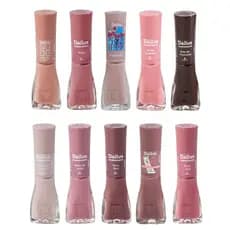 Kit 10 Esmaltes Nude Dailus Tons Nudes