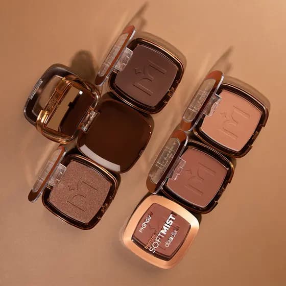 Bronzer Facial em Pó Compacto Soft Mist Dia a Dia Mahav