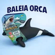 Baleia Orca Brinquedo Infantil em Vinil Macio Atóxico Piscina Banho