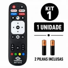 Controle Remoto Para Smart Tv Vizzion 4K Android Br58gua Br32d1sa