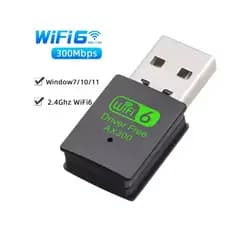Adaptador WiFi 6 USB AX300 - Melhore seu Sinal de Internet PC/Notebook