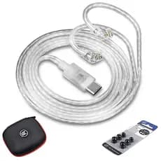 Cabo Usb C Para Fone Kz Pin C Com Microfone