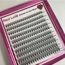 Cilios Fio A Fio Tufinhos Sem Nó Curvatura D 20p/30p/40p - Real Love
