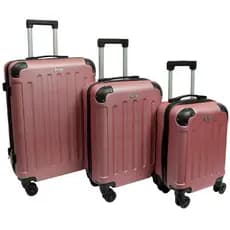 Kit 3 Malas Viagem M, P E PP Bordo Despache Rígida Rodinhas Clavos