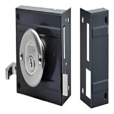 Fechadura Para Portão 100mm Sobrepor Preto 2 Chaves - Papaiz