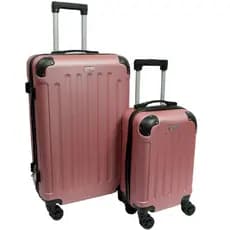 Kit Malas M E Pp 24' 16' Viagem Rodinhas Senha Compartimento ABS Clavos