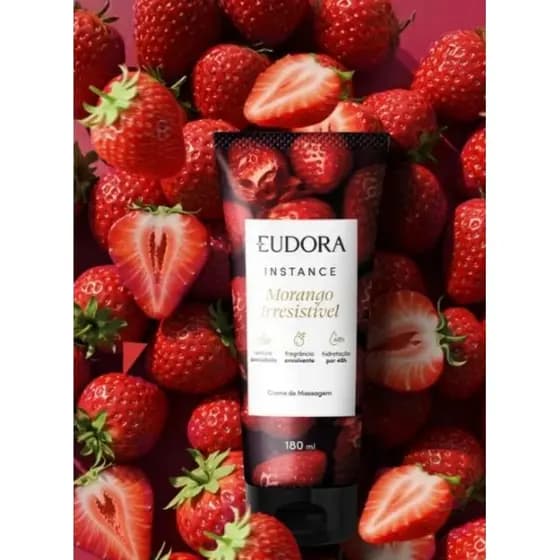 Creme de Massagem Instance Morango Irresistível 180ml
