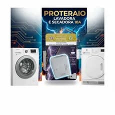 Protetor Eletrico Lavadora e Secadora PW 10A pino fino - a Melhor Proteção - TOP - Produto Nacional