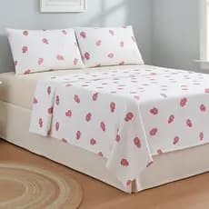Kit Jogo de Lençol 4 Peças Solteiro Casal Queen King Estampado Suave Confortável