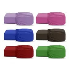 Kit 2 ou 5 Lençol Solteiro Padrão Cores Variadas Com Elastico premium