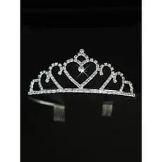 Coroa tiara para Cabelo/Com Strass / Coroa noiva casamento Baile Daminha serve para Festas/ casamento