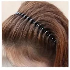 Tiara Masculina Ondulada de Metal Preta Unissex esporte futebol um pacote tiara metal