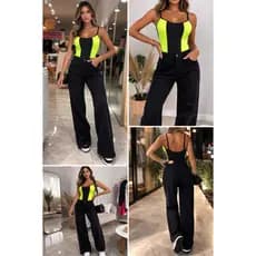 Calça Jeans Wide Leg Preta Cintura Alta – Modelagem Perfeita A calça que valoriza seu corpo e deixa qualquer look mais