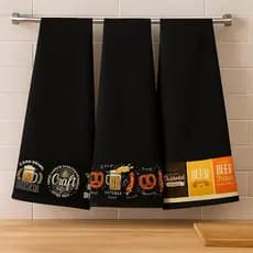 Kit 3 Panos de Prato Churrasco Gourmet para Churrasqueira E Cozinha 100% Algodão