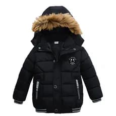 Novo Outono Inverno Meninos Jaqueta Gola De Pele Quente Moda Bebê Meninas Casaco Com Capuz Zíper Outerwear Presente Aniv