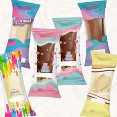 240 Embalagens Higiênicas Geladinho 7x21cm Sacolé Dindin Chup-chup Escolha o Modelo e Qtde
