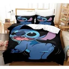 EDREDOM STITCH INFANTIL SOLTEIRO 3 PCS EDREDOM COM FRONHA