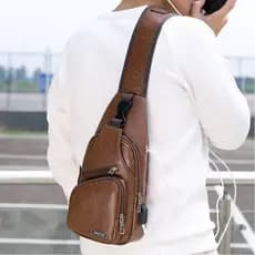 Peito Masculino Bolsa Messenger Bolsa Ombro Bolsa