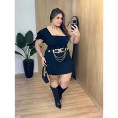 Cinto Plus Size Com Detalhe Em Corrente Tendências Elegante
