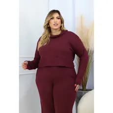 Conjunto Plus Size Conjunto Lanzinha Moda Inverno
