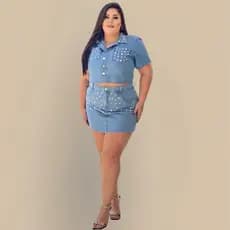 Saia Jessica Com Detalhes Plus Size