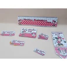 Volta Ás Aulas Etiquetas Escolar Personalizadas- 80 Etiquetas Adesivas Para Material Escolar- tema Mickey Mouse