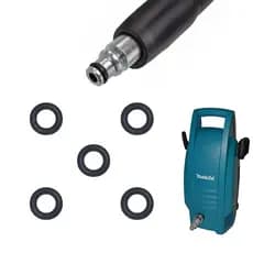 Anel Oring Borrachinha Vedação Compatível Com Mangueira Makita HW 101 - 05 Unidades
