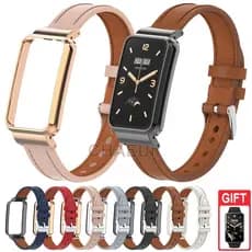 Pulseira De Couro Substituição Para Xiaomi Smart Band 7 8 9 Pro / Xiaomi Smart Band 8 9 Active