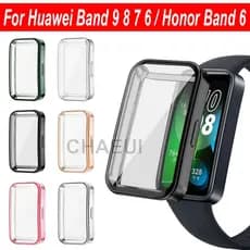 Capa De Silicone Protetora Acessórios Para Huawei Band 11 Pro 10 9 8 7 6 / Honor Band 7 6
